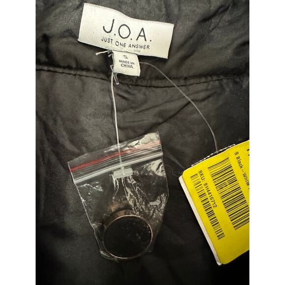 Anthropologie J.O.A Black White Tweed Mini Wrap Skirt Womens Size Small NWT - Picture 8 of 10